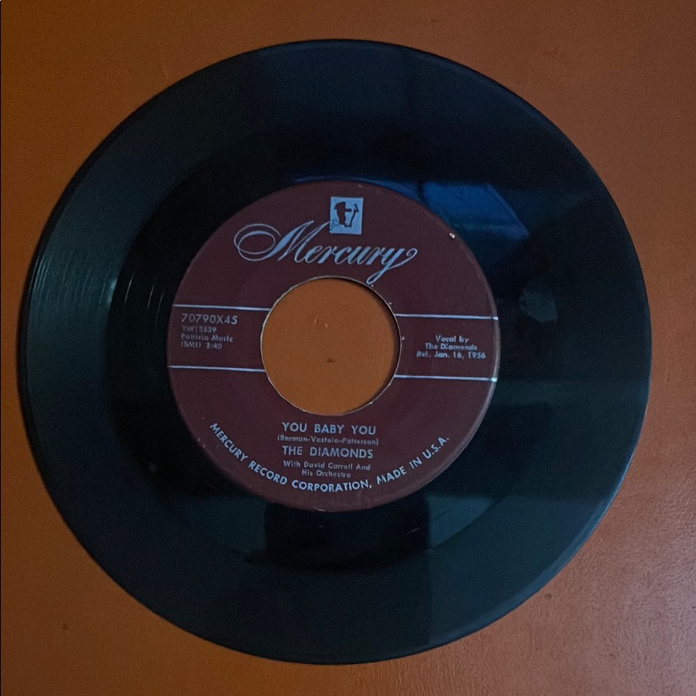 Vintage 45 rom Vinyl Record The Diamonds
